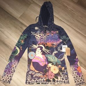 NWT Women’s Lucky Brand Jeans zip up hoodie
